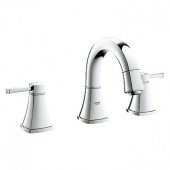 Смеситель для раковины GROHE Grandera с донным клапаном и низким изливом, 20417000 — фото, характеристики, купить в EJSK-CLIMBO
