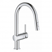 Смеситель для кухни GROHE Minta с выдвижным изливом, хром (32321002) — фото, характеристики, купить в EJSK-CLIMBO
