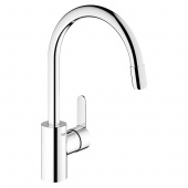 Смеситель для кухни GROHE Eurostyle Cosmopolitan с выдвижным изливом, 31126002 — фото, характеристики, купить в EJSK-CLIMBO