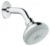 Верхний душ с кронштейном GROHE Tempesta Classic, 4 режима, диаметр 100 мм, 27870000 — фото, характеристики, купить в EJSK-CLIMBO