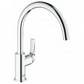 Смеситель для кухни GROHE BauCurve, высокий излив, хром (31231000) — фото, характеристики, купить в EJSK-CLIMBO