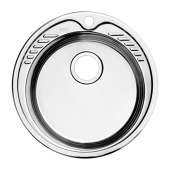 Мойка, нержавеющая сталь, полированная, D490, Suno S, IDDIS, SUN49P0i77 — фото, характеристики, купить в EJSK-CLIMBO