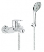Смеситель для ванны GROHE Europlus с душевым гарнитуром, 33547002 — фото, характеристики, купить в EJSK-CLIMBO