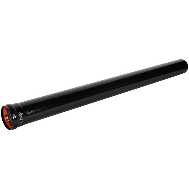 STOUT SCR-0080-601000 STOUT Удлинитель дымохода традиц. D80(п-м), L1000, ЧЕРНЫЙ — фото, характеристики