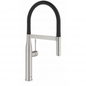 Смеситель для кухни GROHE Essence с профессиональной лейкой, поворотный излив, суперсталь (30294DC0) — фото, характеристики, купить в EJSK-CLIMBO