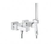 Смеситель для ванны GROHE Eurocube с душевым гарнитуром, 23141000 — фото, характеристики, купить в EJSK-CLIMBO