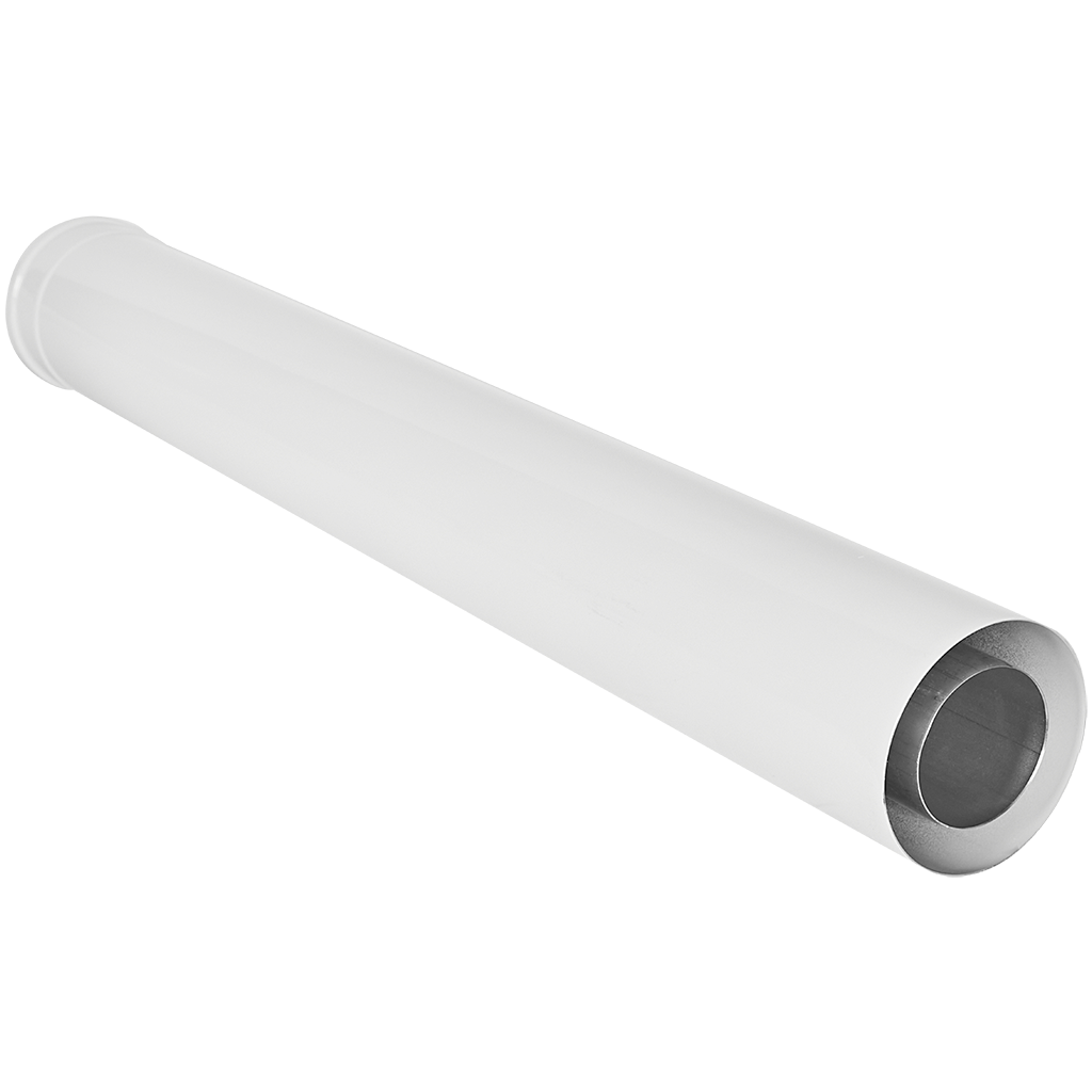 Удлинитель дымохода традиционный коаксиальный ROMMER D80(п-м)/125(м-п), L1000 — фото, характеристики