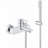 Смеситель для ванны GROHE Lineare New с душевым гарнитуром, хром (33850001) — фото, характеристики, купить в EJSK-CLIMBO