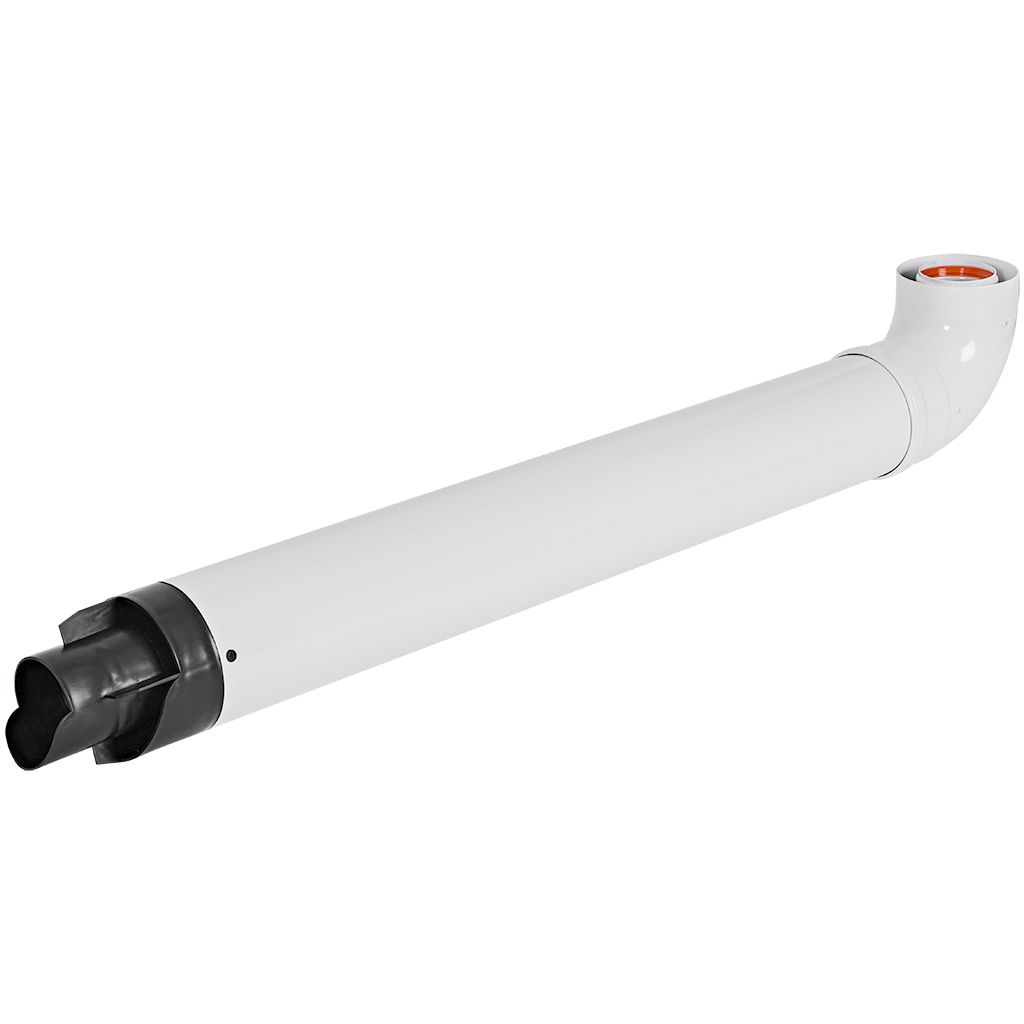 Комплект дымохода традиционный ROMMER RCA-6010 СТАНДАРТ УНИВЕРСАЛЬНЫЙ D60/100, L900 (кроме Immergas и Navien Deluxe 75/100) однонаправленный — фото, характеристики