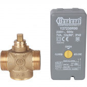 STOUT Компактный 2-Ходовой зональный клапан, сервопривод 230V, с кабелем 1м., НР 1" — фото, характеристики, купить в EJSK-CLIMBO