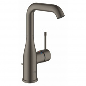 Смеситель для раковины GROHE Essence New с донным клапаном, L-Size, темный графит матовый (32628AL1) — фото, характеристики, купить в EJSK-CLIMBO