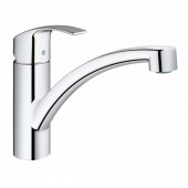 Смеситель для кухни GROHE Eurosmart new с низким изливом и ограничением расхода воды, хром (3328120E) — фото, характеристики, купить в EJSK-CLIMBO