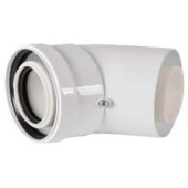 RCA-8610-000045 Отвод конденсационный угол 45гр. D60/100 — фото, характеристики, купить в EJSK-CLIMBO