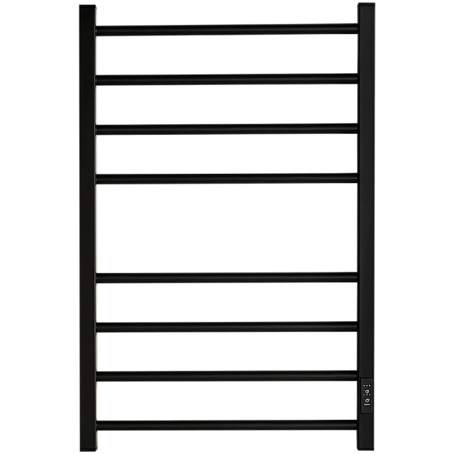 Полотенцесушитель STOUT электрический PIANO quadro 80*50 Черный матовый — фото, характеристики