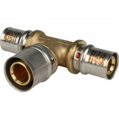 STOUT Тройник переходной 20х26х20 для металлопластиковых труб прессовой (SFP-0005-202620) — фото, характеристики, купить в EJSK-CLIMBO