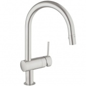 Смеситель для кухни GROHE Minta с выдвижным C-изливом, 32321DC0 — фото, характеристики, купить в EJSK-CLIMBO