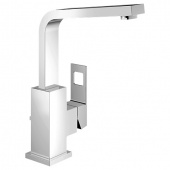 Смеситель для раковины GROHE Eurocube с донным клапаном, высоким изливом и ограничением расхода воды, 2313500E — фото, характеристики, купить в EJSK-CLIMBO