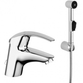 Смеситель для раковины GROHE Eurosmart с цепочкой и гигиеническим душем, 23124000 — фото, характеристики, купить в EJSK-CLIMBO