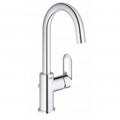 Смеситель для раковины GROHE BauLoop с донным клапаном, L-Size, хром (23763000) — фото, характеристики, купить в EJSK-CLIMBO