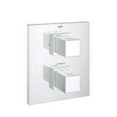 Термостат для душа GROHE Grohtherm Cube с переключателем (верхняя монтажная часть), 19959000 — фото, характеристики, купить в EJSK-CLIMBO