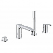 Смеситель для ванны на 4 отверстия GROHE Eurostyle Cosmopolitan с ручным душем и переключателем, хром (23048003) — фото, характеристики, купить в EJSK-CLIMBO