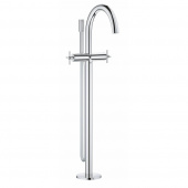 Смеситель для ванны GROHE Atrio New с душевым гарнитуром, верхняя монтажная часть, напольный монтаж, хром (25044003) — фото, характеристики, купить в EJSK-CLIMBO
