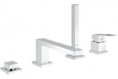 Смеситель для ванны GROHE Eurocube с душевым гарнитуром (на бортик ванны), 19897000 — фото, характеристики, купить в EJSK-CLIMBO