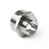 PA Ниппель латунный НР резьбовой переходной, 1 1/2x1 1/4 — фото, характеристики, купить в EJSK-CLIMBO
