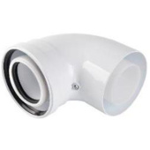 RCA-8610-010090 Отвод конденсационный угол 90гр. D60/100 — фото, характеристики, купить в EJSK-CLIMBO