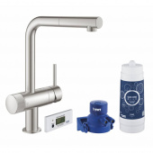 Смеситель для кухни GROHE Blue Pure Minta, суперсталь (30382DC0) — фото, характеристики, купить в EJSK-CLIMBO