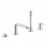 Смеситель для ванны GROHE Lineare New на 4 отверстия с душевым гарнитуром, хром (19577001) — фото, характеристики, купить в EJSK-CLIMBO