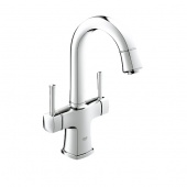 Смеситель для раковины GROHE Grandera с донным клапаном и поворотным изливом, 21107000 — фото, характеристики, купить в EJSK-CLIMBO