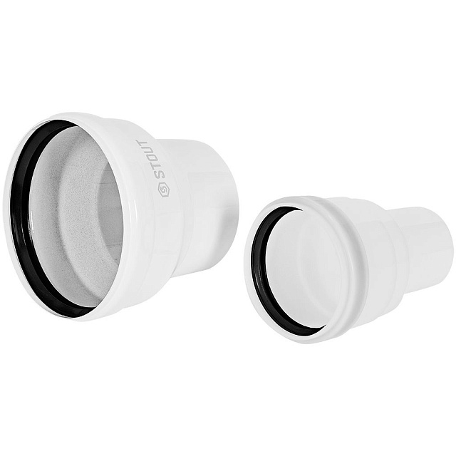 STOUT SCR-8012-000001 STOUT Адаптер соединительный конденсац. переход с D60(п)/100(п) на D80(м)/125(м) — фото, характеристики
