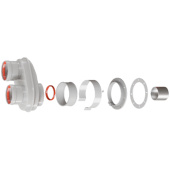 RCA-8080-250002 Адаптер моноблочный универсальный для перехода на двухтрубную систему 80/80 — фото, характеристики, купить в EJSK-CLIMBO