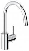 Смеситель для кухни GROHE Concetto с выдвижным высоким изливом, 32663001 — фото, характеристики, купить в EJSK-CLIMBO