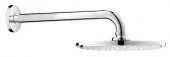 Верхний душ с кронштейном GROHE Rainshower Cosmopolitan Metal, диаметр 210 мм, с ограничением расхода воды, 26062000 — фото, характеристики, купить в EJSK-CLIMBO
