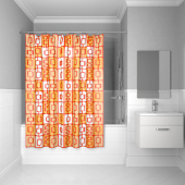 Штора для ванной комнаты, 200*240 см, полиэстер, ID, orange toffee, 280P24RI11 — фото, характеристики, купить в EJSK-CLIMBO