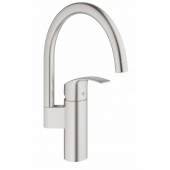 Смеситель для кухни GROHE Eurosmart c высоким изливом, суперсталь (33202DC2) — фото, характеристики, купить в EJSK-CLIMBO