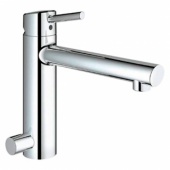 Смеситель для кухни GROHE Concetto со средним изливом с запорным вентилем, 31209001 — фото, характеристики, купить в EJSK-CLIMBO
