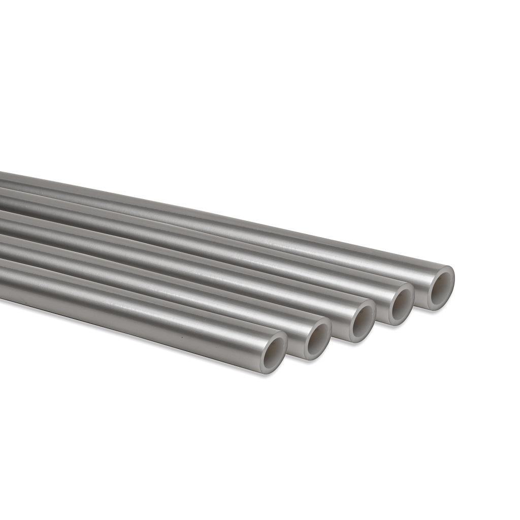 Труба ROMMER PEX из сшитого полиэтилена с кислородным слоем, серая, 32х4,4 (бухта 50 метров) — фото, характеристики