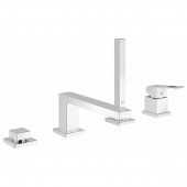 Смеситель для ванны GROHE Eurocube с душевым гарнитуром, монтаж на борт ванны, хром (19897001) — фото, характеристики, купить в EJSK-CLIMBO