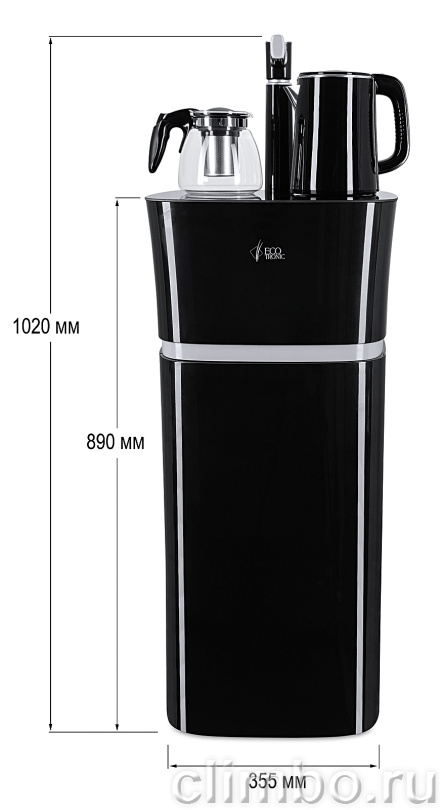 Кулер с чайным столиком Тиабар Ecotronic TB11-LE black — фото товара
