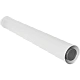 Удлинитель дымохода традиционный коаксиальный ROMMER D80(п-м)/125(м-п), L1000 — фото, детали конструкции