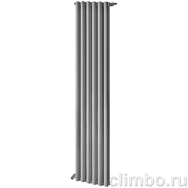 Радиатор алюминиевый STOUT Anteprima 2000 6 секции универсальное подключение (серый) — фото, детали конструкции