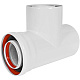 STOUT SCR-8125-000002 STOUT Конденсатоотводчик Т-образный традиц. коакс. D80(п-м)/125(п-м) с заглушкой и патрубком — фото, детали конструкции