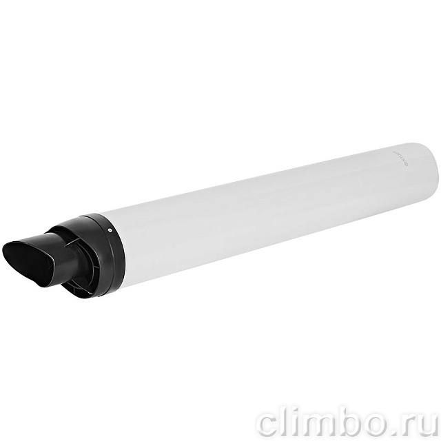 STOUT Горизонтальный проход через стену с наконечником конденсац. коакс. D80(п)/125(п), L750 (рабочая длина 680мм) — фото, детали конструкции