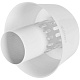 STOUT SCR-0080-800002 STOUT Оголовок вертикальный с ветрозащитой традиц. D80(п) БЕЛЫЙ широкий — фото, детали конструкции