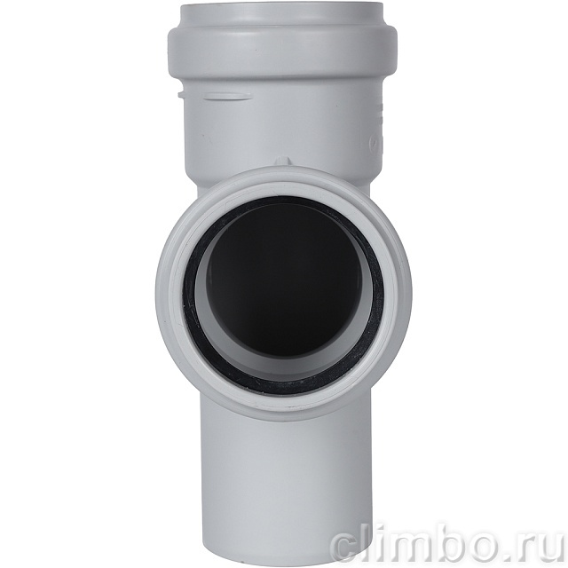 Тройник канализационный бесшумный STOUT D58x58/ 87,5° — фото, детали конструкции