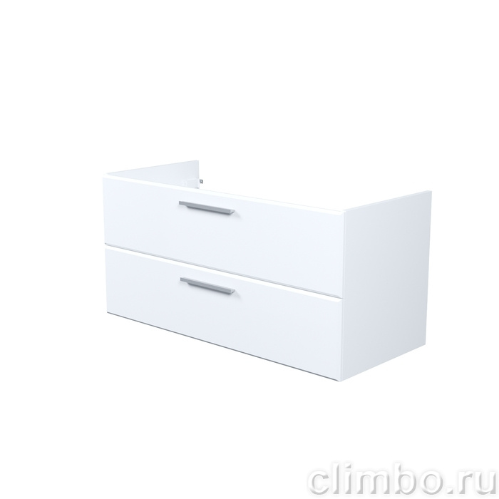 Тумба подвесная, 100 см, белый, Слайд Икс (Slide X), IDDIS, SLX10W0i95 подходит умыв. 4511000i28 — фото, детали конструкции