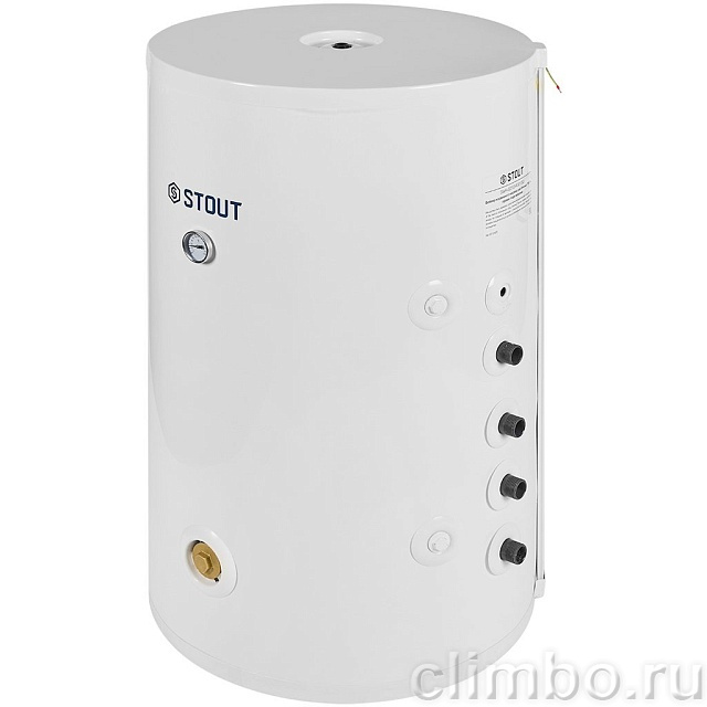 SWH-2210-R00200 STOUT OptiBase бойлер косвенного нагрева настенный 200 л, 40 кВт, с возм. уст. ТЭН, правое подключение — фото, детали конструкции